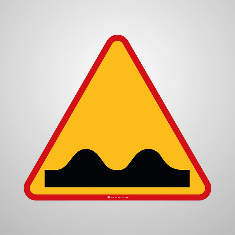 Naklejka Podłogowa BHP: "Nierówna Droga" (A-11)