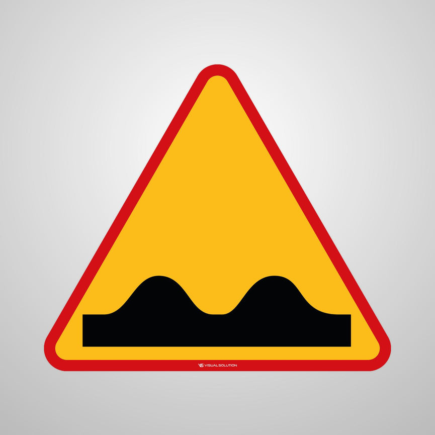 Naklejka Podłogowa BHP: "Nierówna Droga" (A-11)