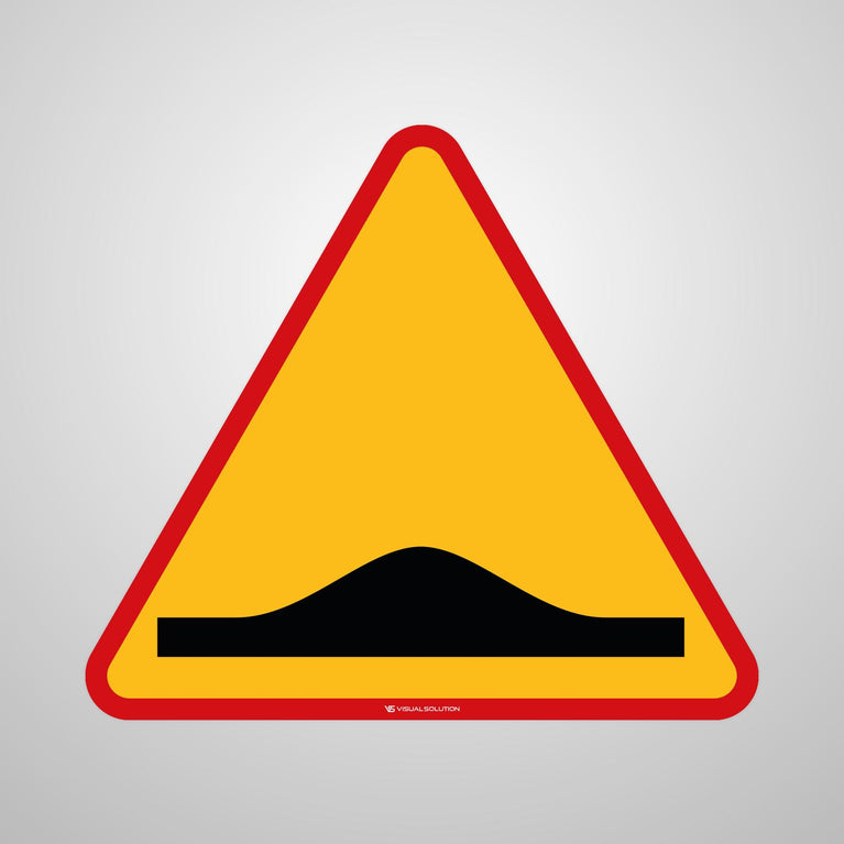 Naklejka Podłogowa BHP: "Próg Zwalniający" (A-11a)