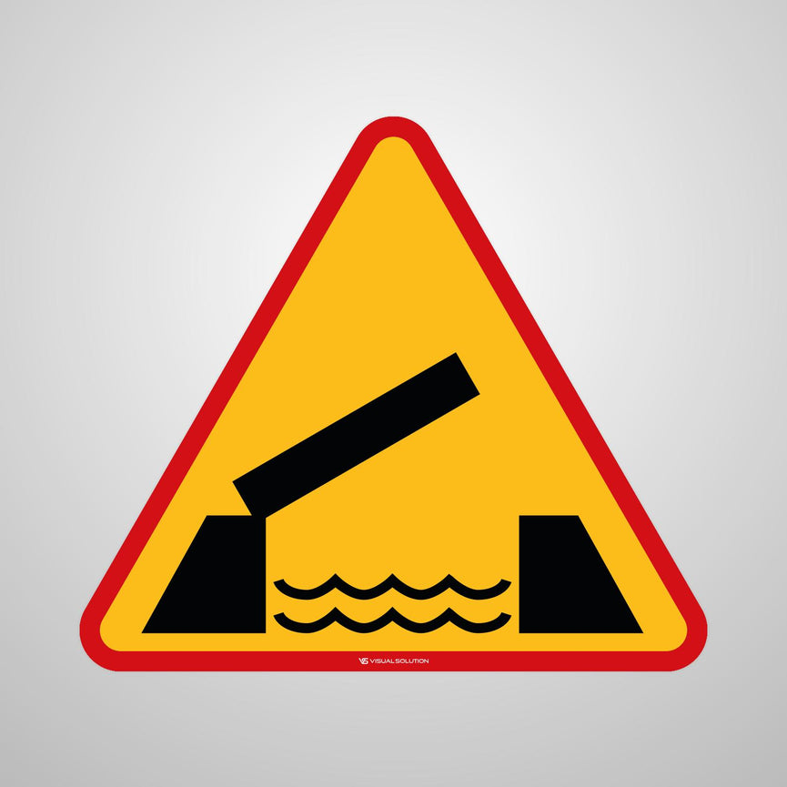 Naklejka Podłogowa BHP: "Ruchomy Most" (A-13)