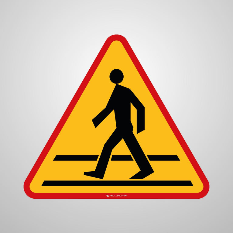 Naklejka Podłogowa BHP: "Przejście dla Pieszych" (A-16)