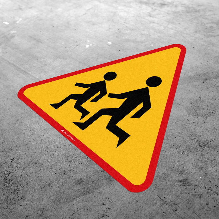 Naklejka Podłogowa BHP: "Dzieci" (A-17)