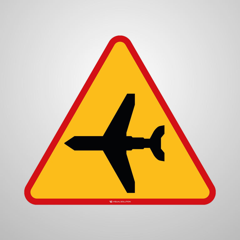 Naklejka Podłogowa BHP: "Lotnisko" (A-26)