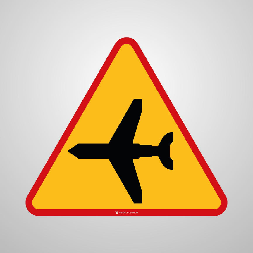 Naklejka Podłogowa BHP: "Lotnisko" (A-26)