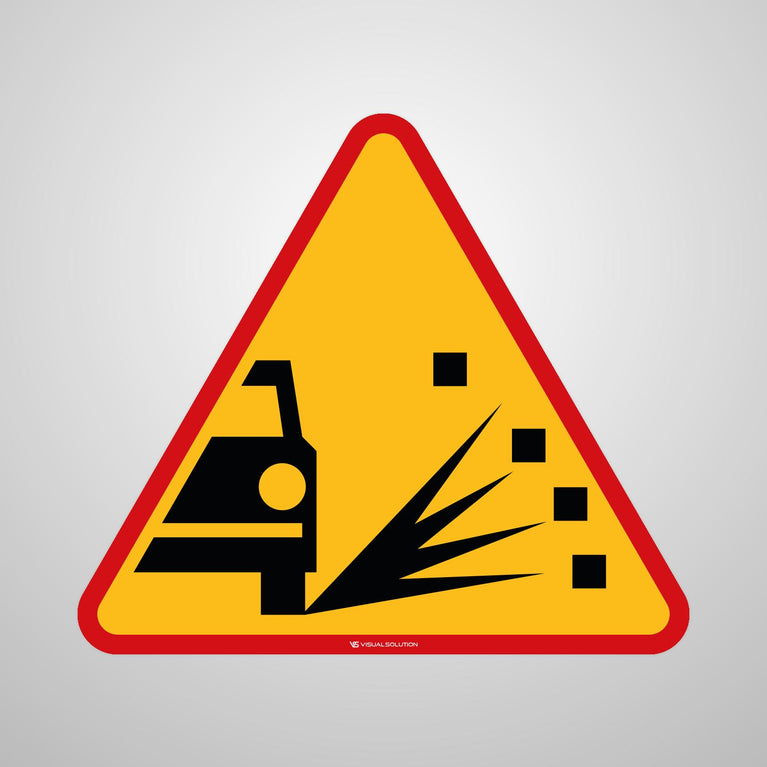 Naklejka Podłogowa BHP: "Sypki żwir" (A-28)