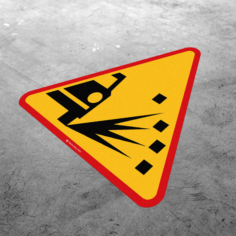 Naklejka Podłogowa BHP: "Sypki żwir" (A-28)