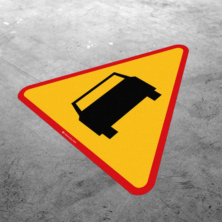 Naklejka Podłogowa BHP: „Wypadek drogowy” (A-34)