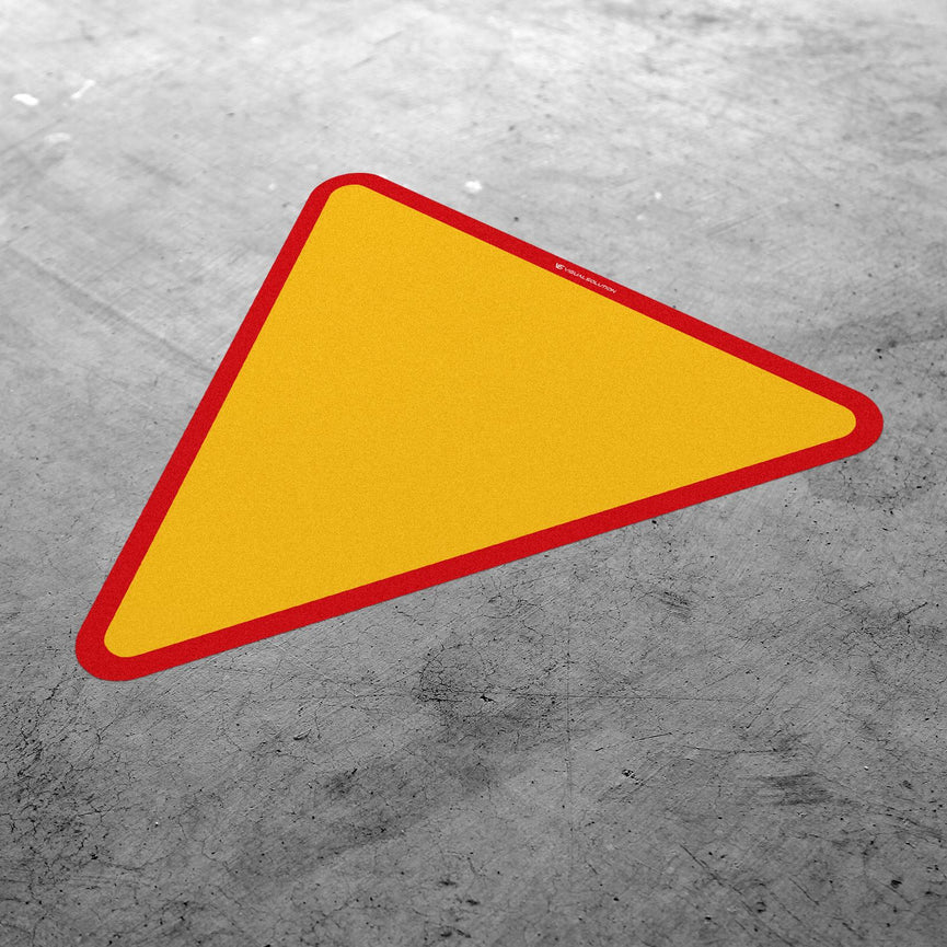 Naklejka Podłogowa BHP: "Ustąp Pierwszeństwa" (A7)