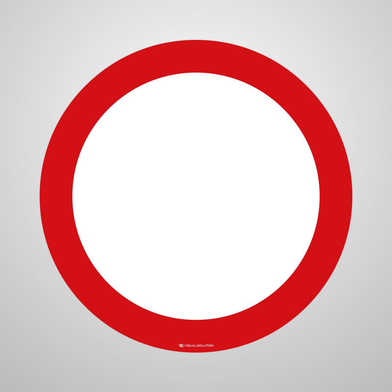 Naklejka Podłogowa BHP: "Zakaz ruchu w obu kierunkach" (B-1)