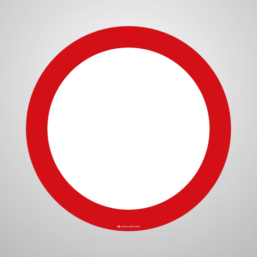 Naklejka Podłogowa BHP: "Zakaz ruchu w obu kierunkach" (B-1)