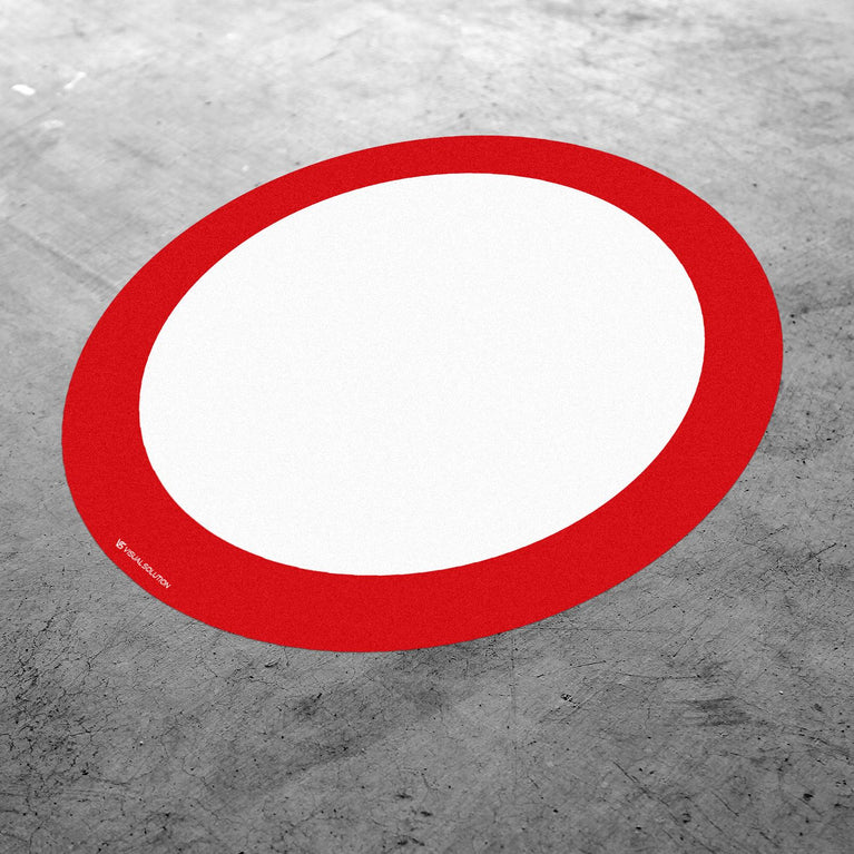 Naklejka Podłogowa BHP: "Zakaz ruchu w obu kierunkach" (B-1)