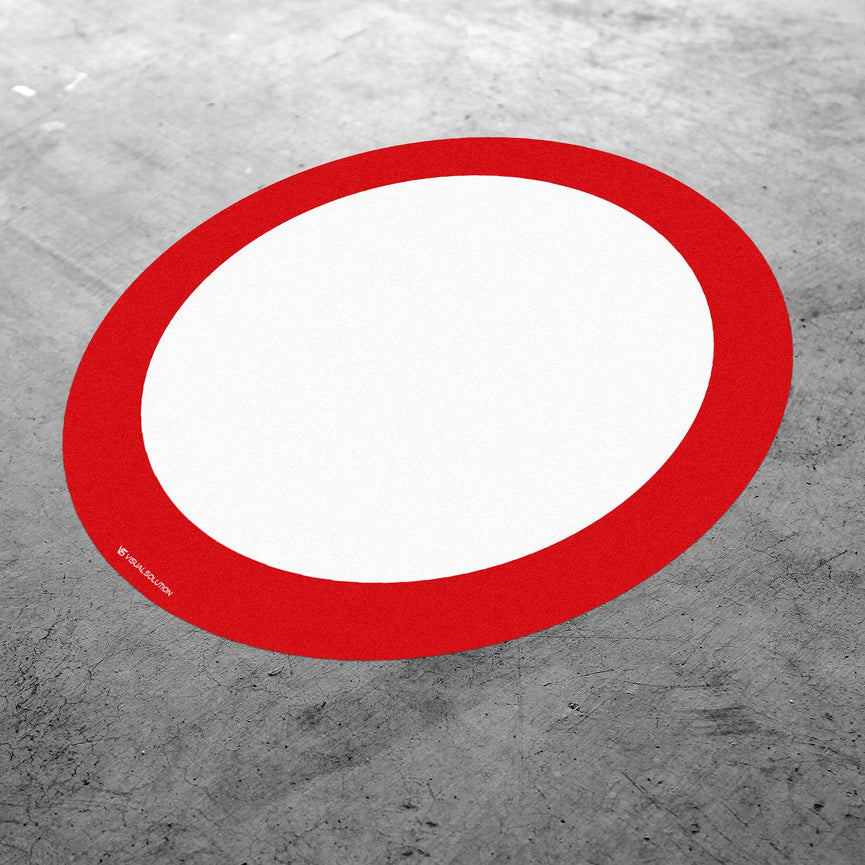 Naklejka Podłogowa BHP: "Zakaz ruchu w obu kierunkach" (B-1)