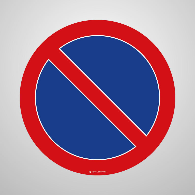 Naklejka Podłogowa BHP: "Zakaz postoju" (B-35)