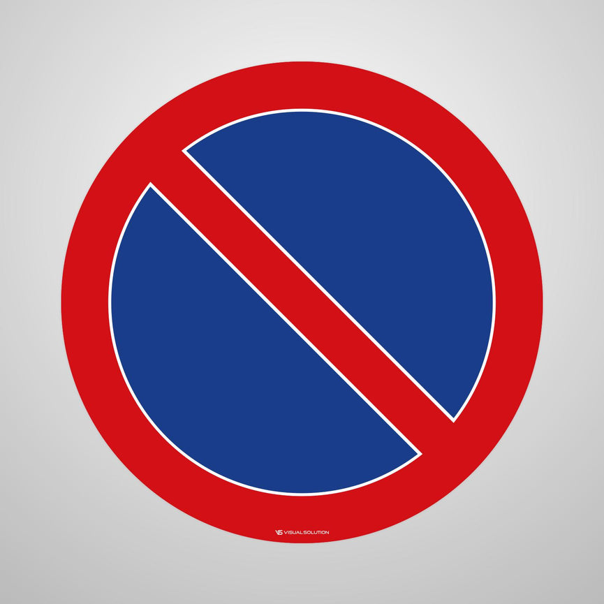 Naklejka Podłogowa BHP: "Zakaz postoju" (B-35)