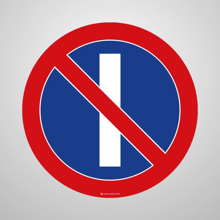 Naklejka Podłogowa BHP: "Zakaz postoju w dni nieparzyste" (B-37)