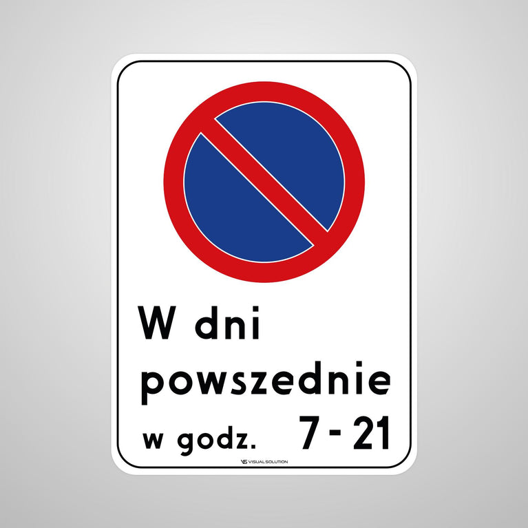 Naklejka Podłogowa BHP: "Strefa ograniczonego postoju" (B-39)