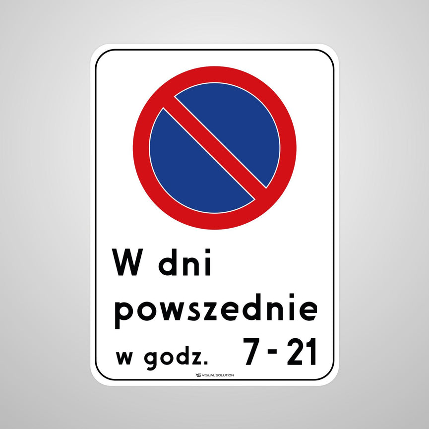 Naklejka Podłogowa BHP: "Strefa ograniczonego postoju" (B-39)
