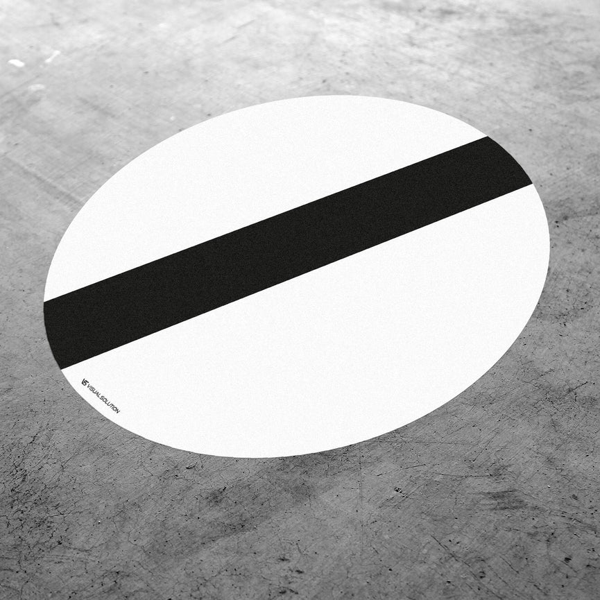 Naklejka Podłogowa BHP: "Koniec zakazów" (B-42)