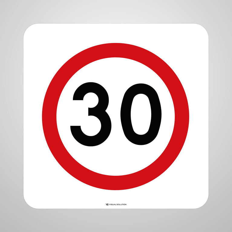 Naklejka Podłogowa BHP: "Strefa ograniczonej prędkości" (B-43)