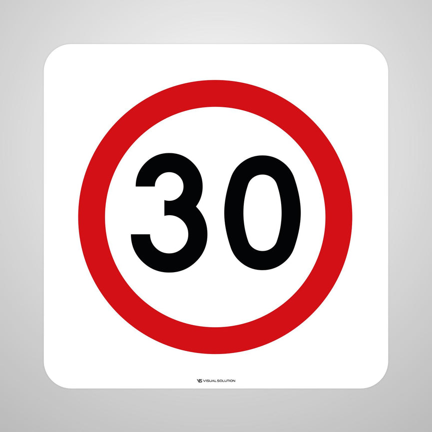 Naklejka Podłogowa BHP: "Strefa ograniczonej prędkości" (B-43)