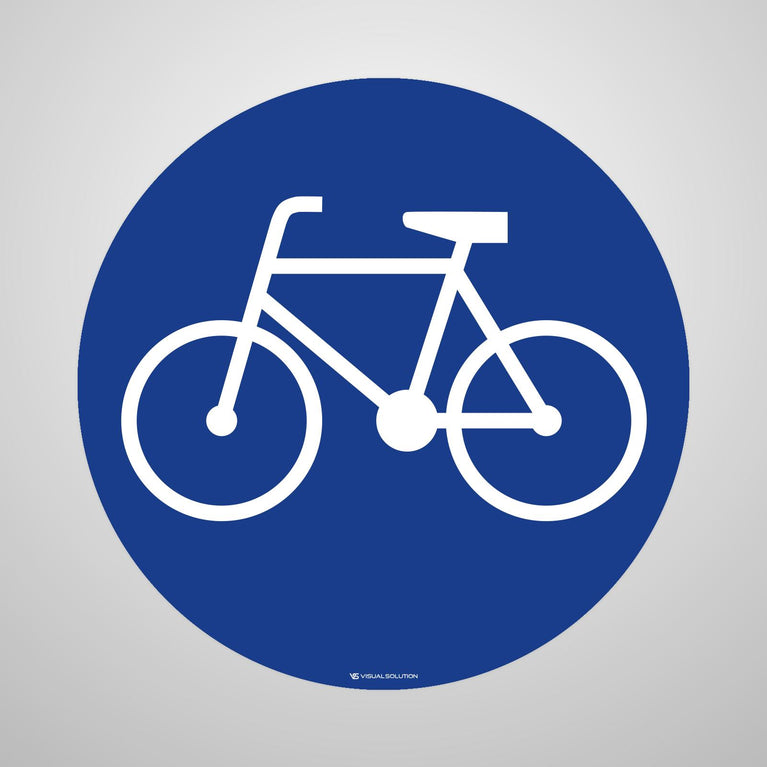 Naklejka Podłogowa BHP: "Droga dla rowerów" C-13