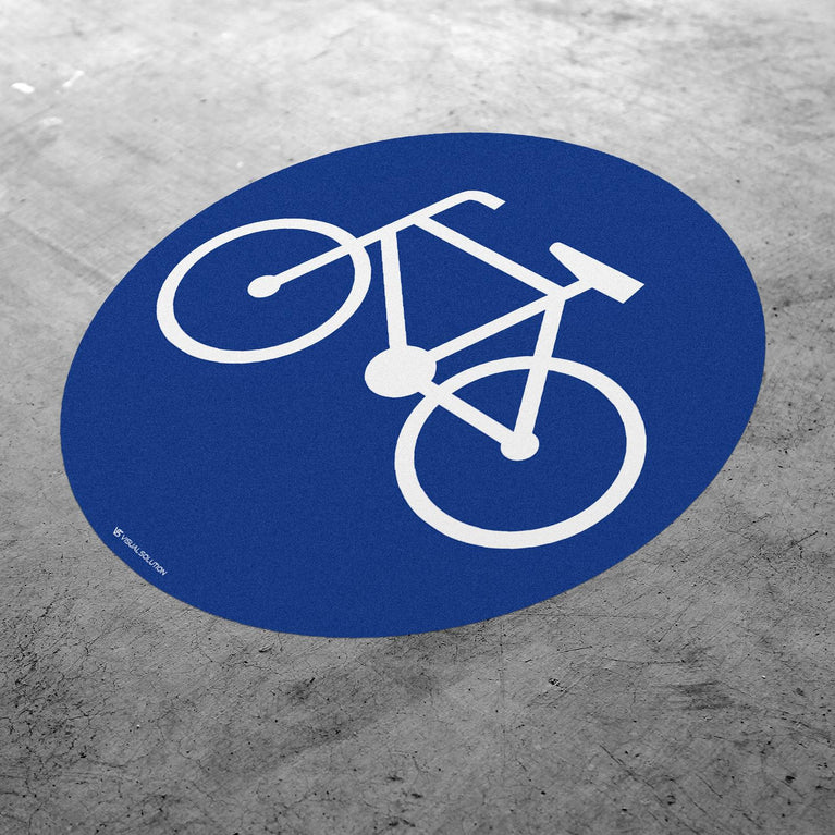 Naklejka Podłogowa BHP: "Droga dla rowerów" C-13