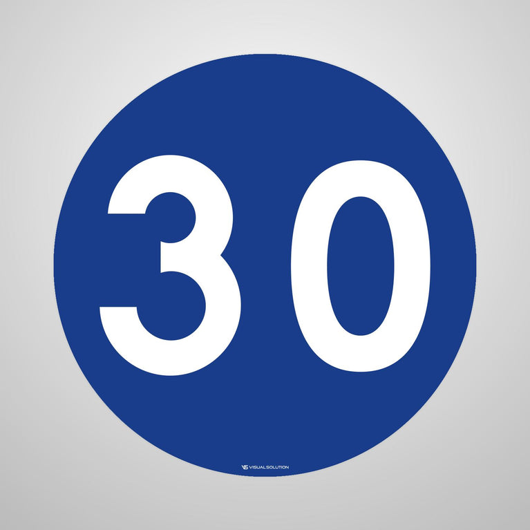 Naklejka Podłogowa BHP: "Prędkość minimalna" C-14