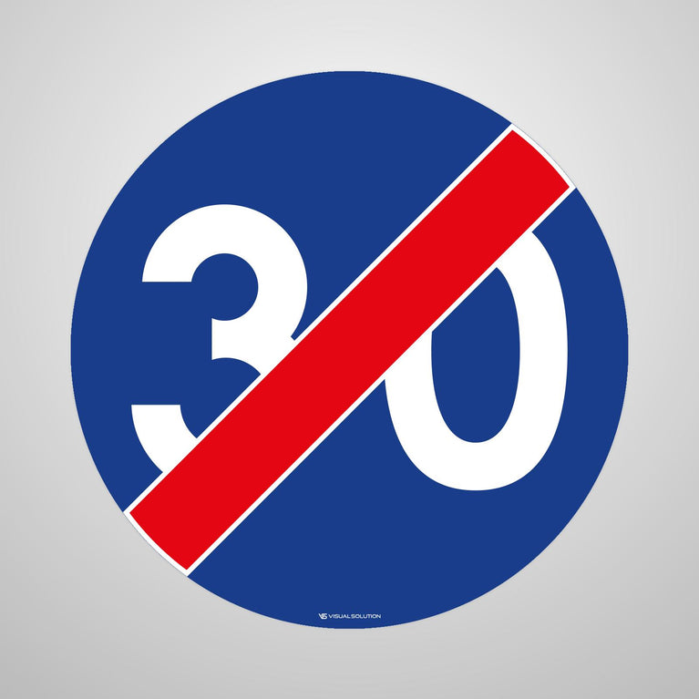 Naklejka Podłogowa BHP: "Koniec minimalnej prędkości" C-15