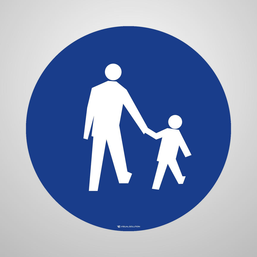 Naklejka Podłogowa BHP: "Droga dla pieszych" C-16