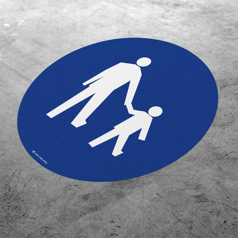 Naklejka Podłogowa BHP: "Droga dla pieszych" C-16