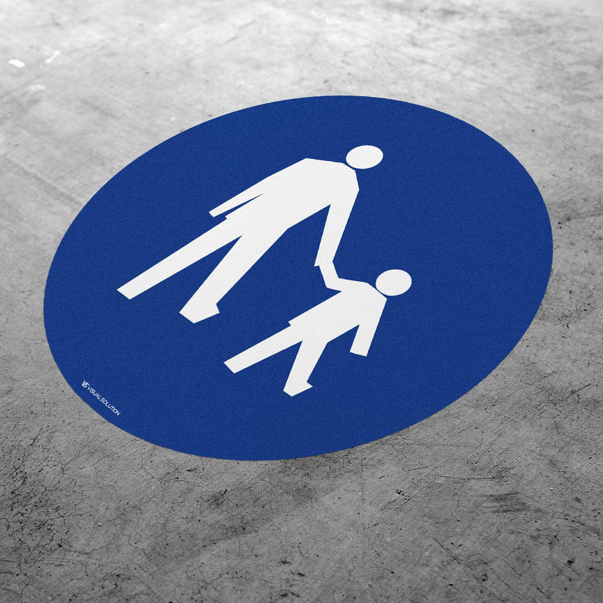 Naklejka Podłogowa BHP: "Droga dla pieszych" C-16