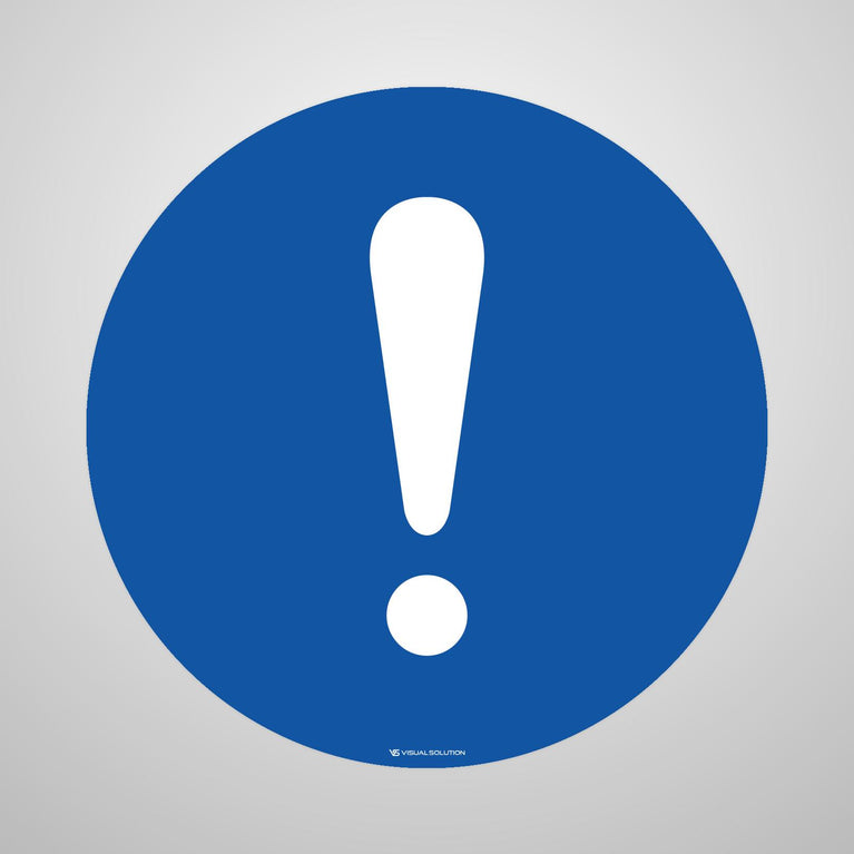 Naklejka podłogowa BHP: Ostrzeżenie przed nieszczęśliwymi wypadkami