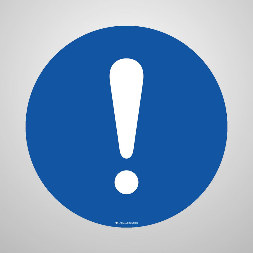 Naklejka podłogowa BHP: Ostrzeżenie przed nieszczęśliwymi wypadkami