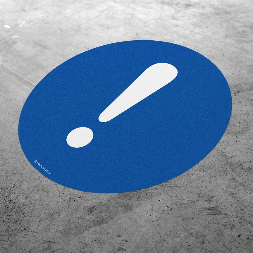 Naklejka podłogowa BHP: Ostrzeżenie przed nieszczęśliwymi wypadkami