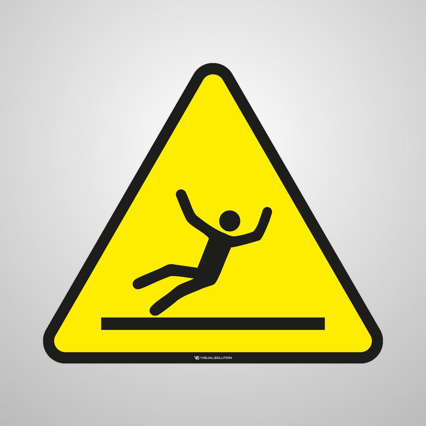 Naklejka podłogowa ostrzegająca przed śliską powierzchnią | GDW011.