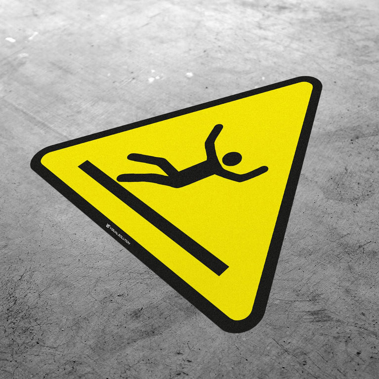 Naklejka podłogowa ostrzegająca przed śliską powierzchnią | GDW011.