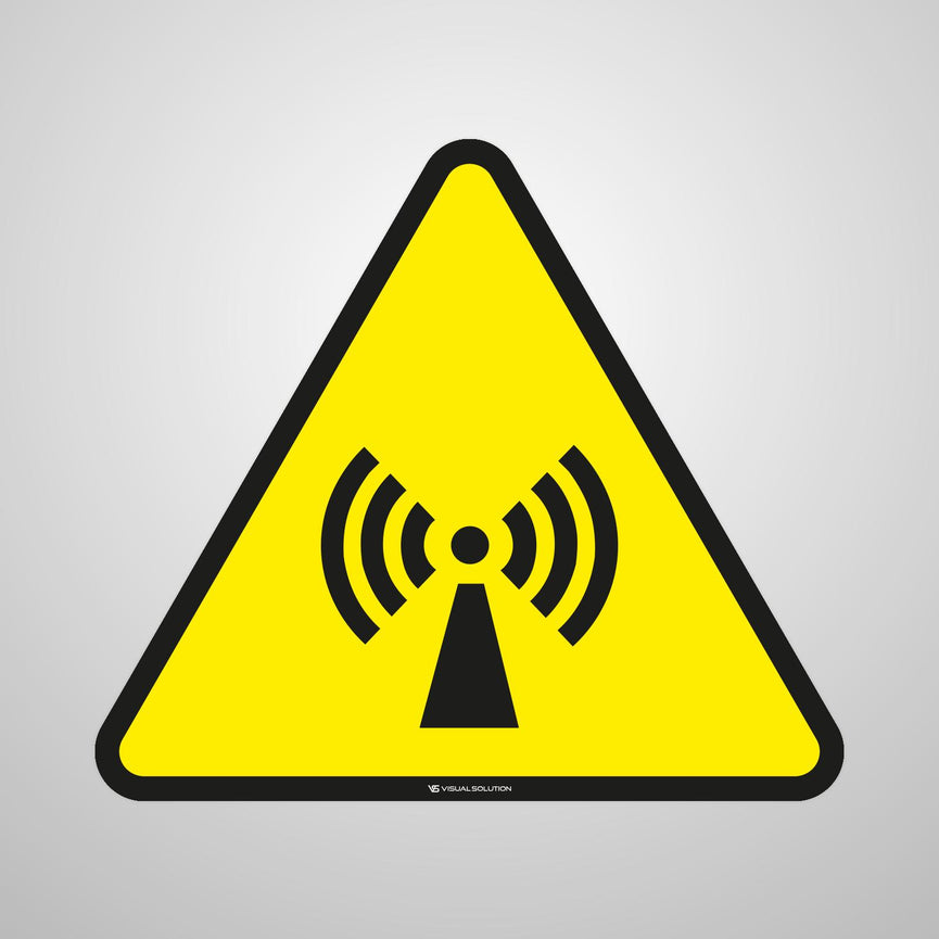 Naklejka podłogowa ostrzegająca przed Promieniowaniem niejonizującym | GDW005.