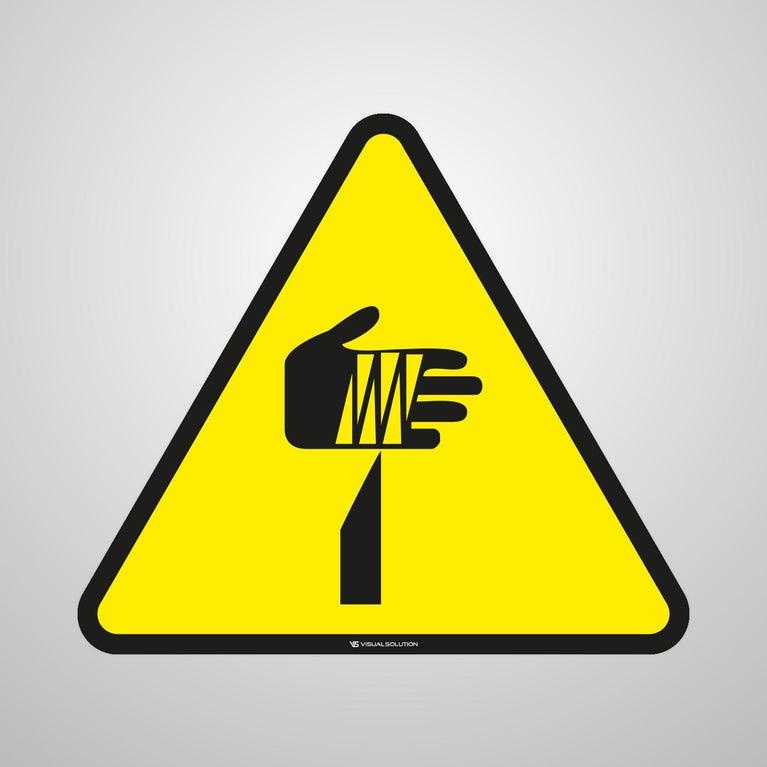 Naklejka podłogowa ostrzegająca przed ostrymi elementami | GDW022.