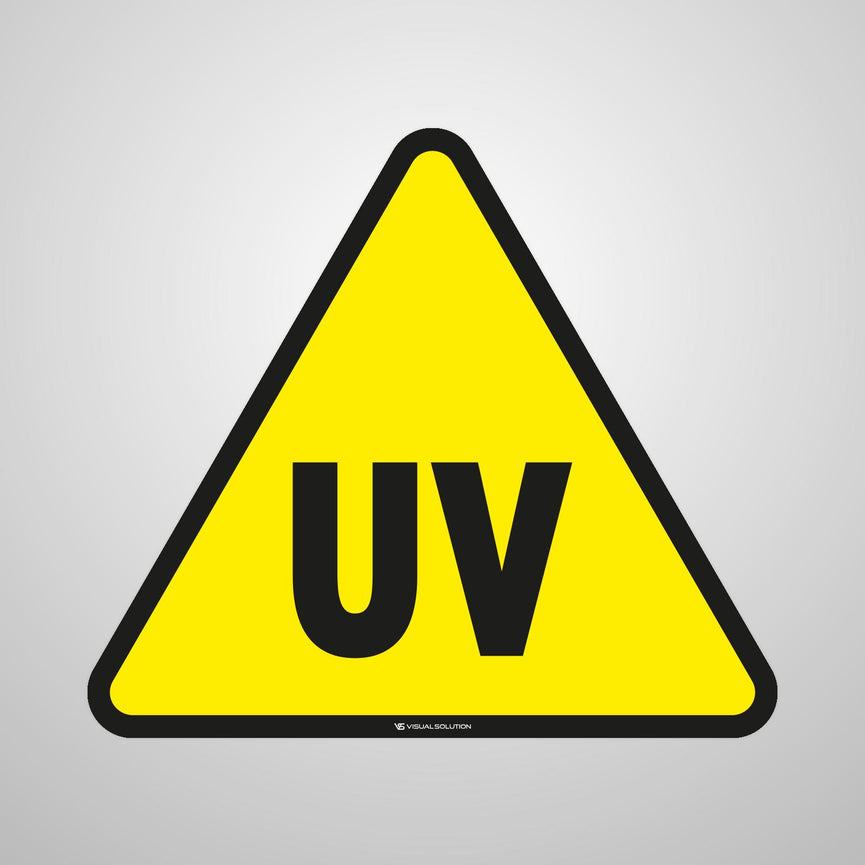 Naklejka ostrzegawcza przed Promieniowaniem nadfioletowym | GF048.