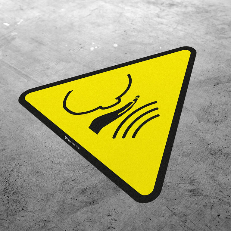 Naklejka ostrzegawcza informująca o nagłym hałasie | GDW038.