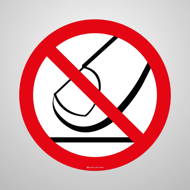 Naklejka Podłogowa BHP: Nie Dotykać