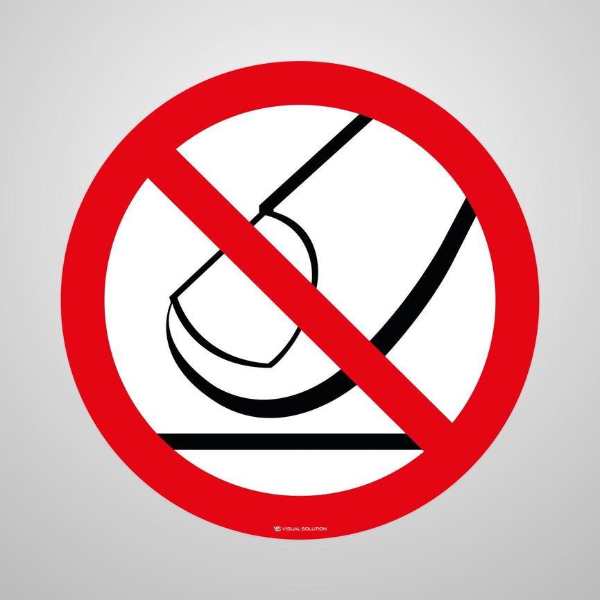 Naklejka Podłogowa BHP: Nie Dotykać