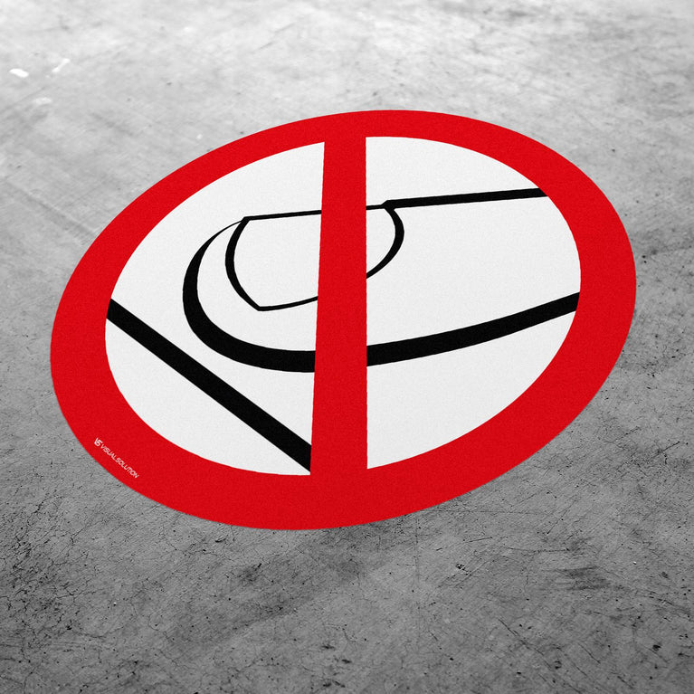 Naklejka Podłogowa BHP: Nie Dotykać