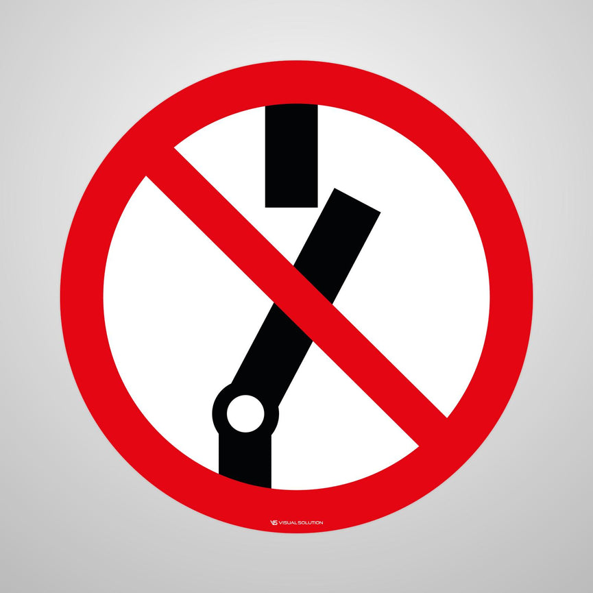 Naklejka Podłogowa BHP: Nie Przełączaj