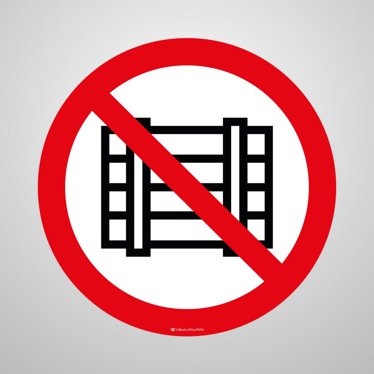 Naklejka Podłogowa BHP: Nie Zastawiać