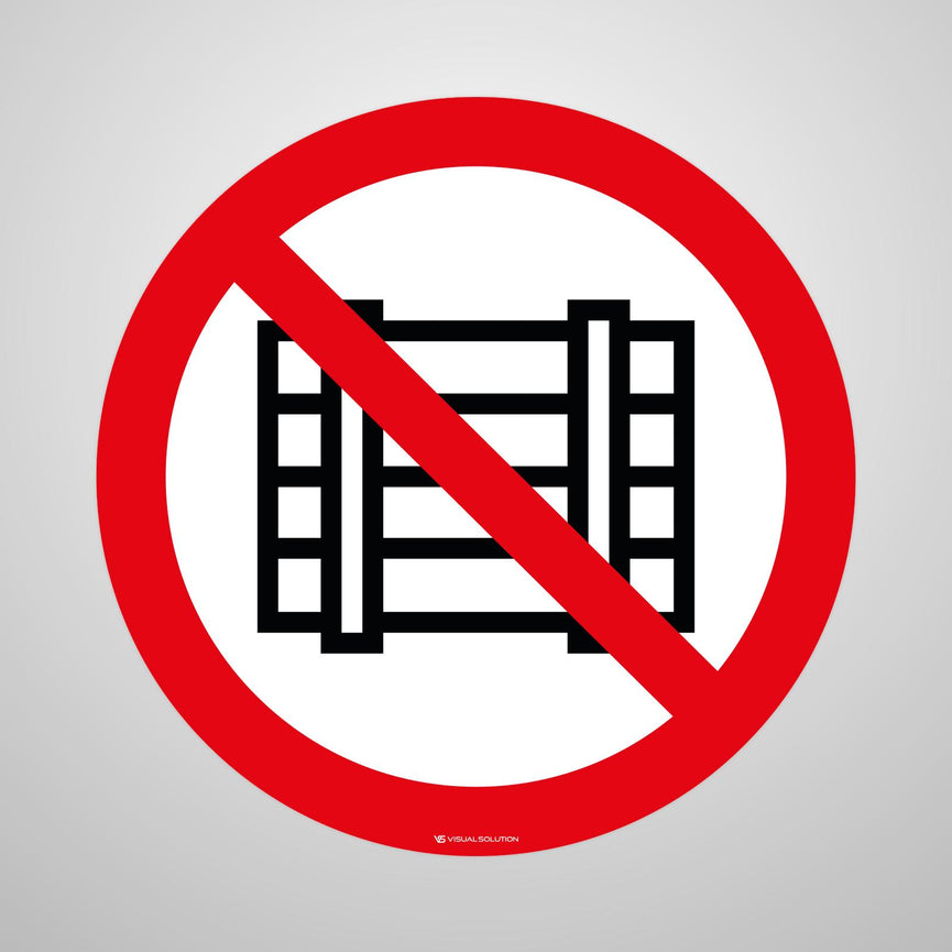 Naklejka Podłogowa BHP: Nie Zastawiać