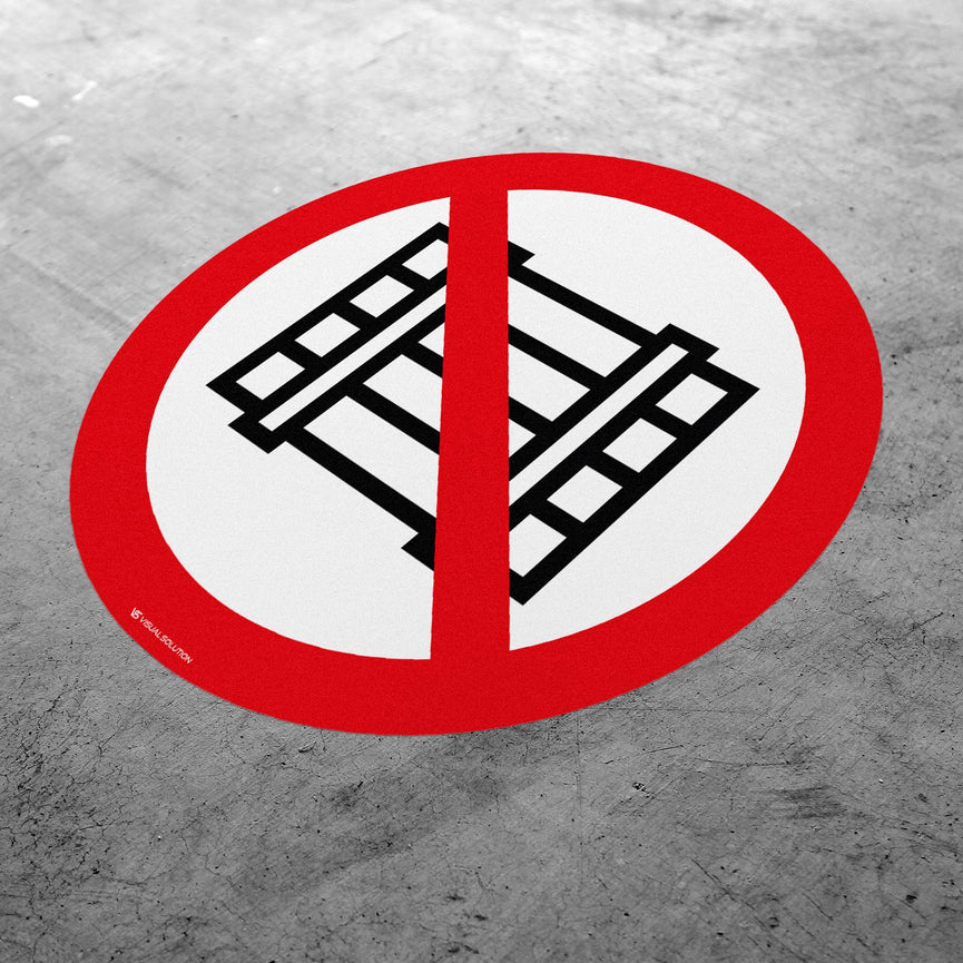 Naklejka Podłogowa BHP: Nie Zastawiać