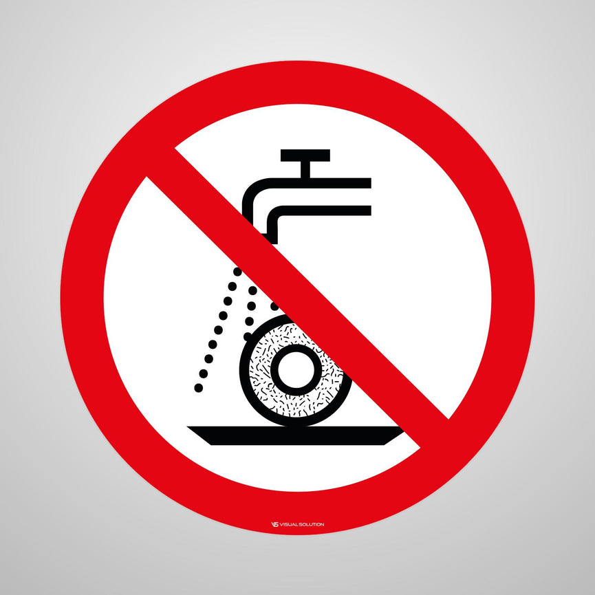 Naklejka Podłogowa BHP: Zakaz Szlifowania na Mokro