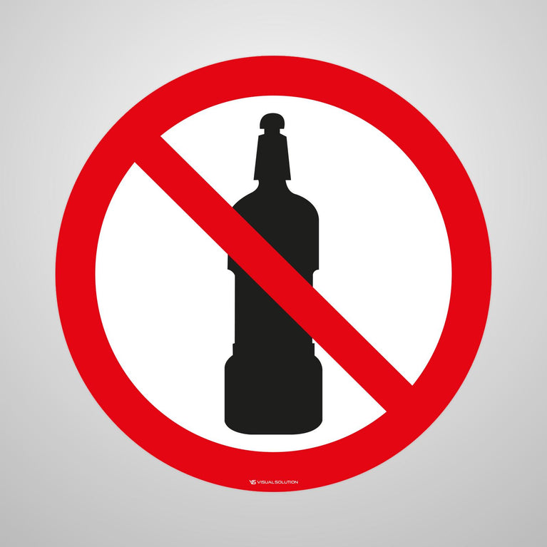 Naklejka Podłogowa BHP: Zakaz Używania Detergentów