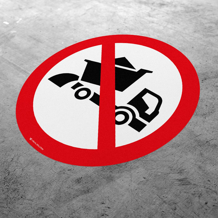 Naklejka Podłogowa BHP: Zakaz Wysypywania